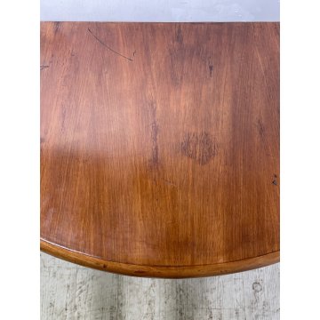 ANTICA CONSOLLE DESIGN Gio Ponti decò MEZZALUNA LEGNO noce ANNI 30 VINTAGE