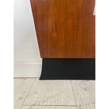 ANTICA CONSOLLE DESIGN Gio Ponti decò MEZZALUNA LEGNO noce ANNI 30 VINTAGE