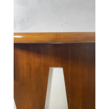 ANTICA CONSOLLE DESIGN Gio Ponti decò MEZZALUNA LEGNO noce ANNI 30 VINTAGE
