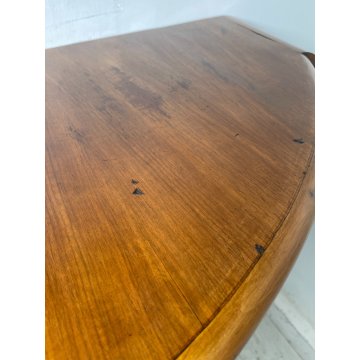 ANTICA CONSOLLE DESIGN Gio Ponti decò MEZZALUNA LEGNO noce ANNI 30 VINTAGE