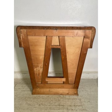 ANTICA CONSOLLE DESIGN Gio Ponti decò MEZZALUNA LEGNO noce ANNI 30 VINTAGE