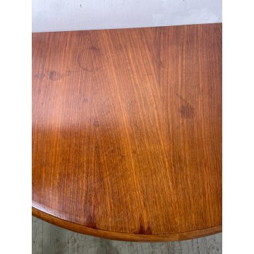 ANTICA CONSOLLE DESIGN Gio Ponti MEZZALUNA LEGNO noce ANNI 30 decò VINTAGE