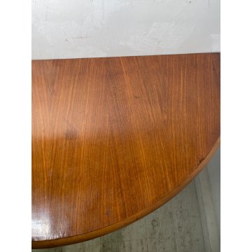 ANTICA CONSOLLE DESIGN Gio Ponti MEZZALUNA LEGNO noce ANNI 30 decò VINTAGE