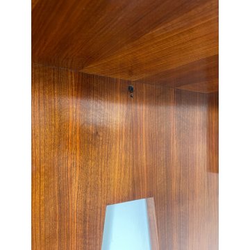 ANTICA CONSOLLE DESIGN Gio Ponti MEZZALUNA LEGNO noce ANNI 30 decò VINTAGE