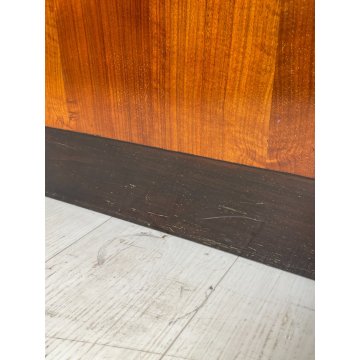 ANTICA CONSOLLE DESIGN Gio Ponti MEZZALUNA LEGNO noce ANNI 30 decò VINTAGE