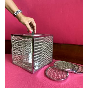 SECCHIELLO GHIACCIO MODERNISTA CUBO LUCITE ICE BUCKET Gabriella Crespi STYLE '70