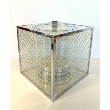 SECCHIELLO GHIACCIO MODERNISTA CUBO LUCITE ICE BUCKET Gabriella Crespi STYLE '70