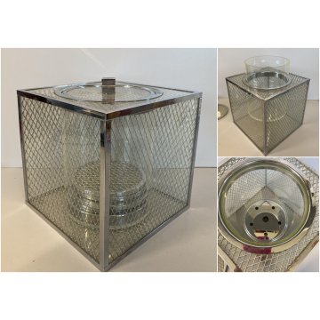 SECCHIELLO GHIACCIO MODERNISTA CUBO LUCITE ICE BUCKET Gabriella Crespi STYLE '70