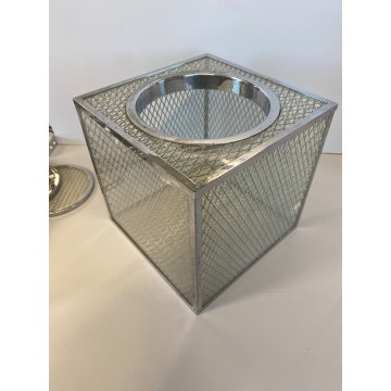 SECCHIELLO GHIACCIO MODERNISTA CUBO LUCITE ICE BUCKET Gabriella Crespi STYLE '70