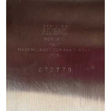 VASSOIO DESIGN Massimiliano & Doriana Fuksas MAO-MAO ALESSI ACCIAIO INOX 55x39cm