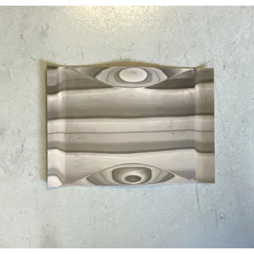 VASSOIO DESIGN Massimiliano & Doriana Fuksas MAO-MAO ALESSI ACCIAIO INOX 55x39cm