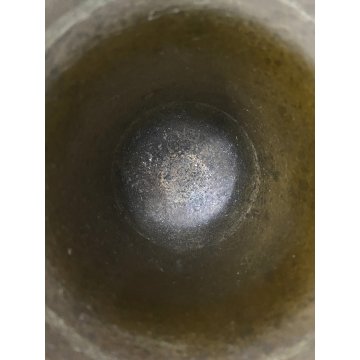 ANTICO MORTAIO PESTELLO BRONZO FARMACIA ERBORISTERIA CUCINA ø 10 x 8,5 cm/h '800
