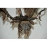 ENORME ANTICA LANTERNA FERRO BATTUTO CASTELLO epoca 1800 OLD IRON HANGING LAMP