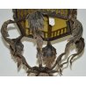 ENORME ANTICA LANTERNA FERRO BATTUTO CASTELLO epoca 1800 OLD IRON HANGING LAMP
