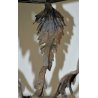 ENORME ANTICA LANTERNA FERRO BATTUTO CASTELLO epoca 1800 OLD IRON HANGING LAMP
