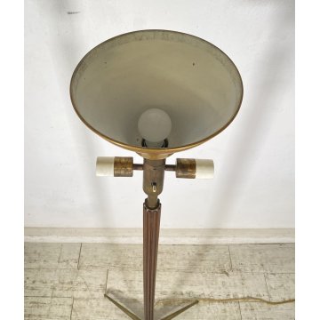 LAMPADA DA TERRA PIANTANA Giuseppe Ostuni ANNI 50 MOD. 311 Oluce LEGNO OTTONE