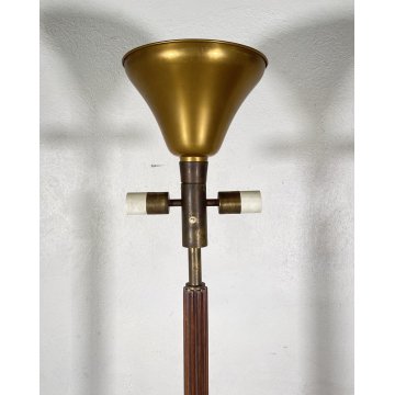 LAMPADA DA TERRA PIANTANA Giuseppe Ostuni ANNI 50 MOD. 311 Oluce LEGNO OTTONE