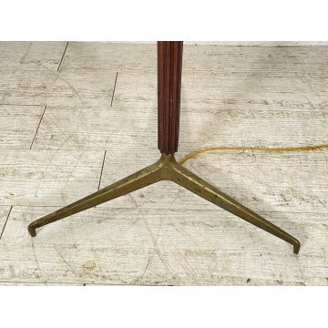 LAMPADA DA TERRA PIANTANA Giuseppe Ostuni ANNI 50 MOD. 311 Oluce LEGNO OTTONE