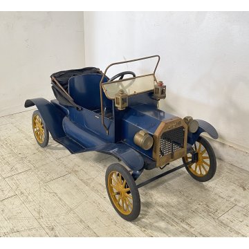 ANTICA MACCHINA GIOCATTOLO PEDALI FORD T ANNI 70 MODELLINO GIOCO BAMBINO