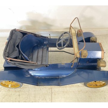 ANTICA MACCHINA GIOCATTOLO PEDALI FORD T ANNI 70 MODELLINO GIOCO BAMBINO