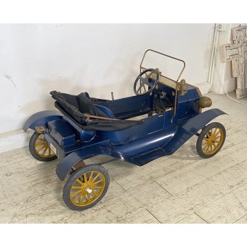 ANTICA MACCHINA GIOCATTOLO PEDALI FORD T ANNI 70 MODELLINO GIOCO BAMBINO