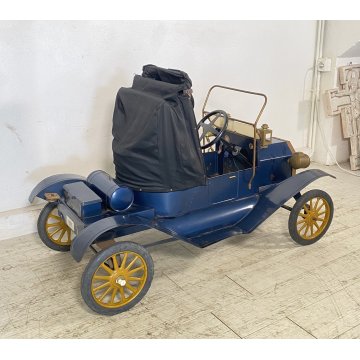 ANTICA MACCHINA GIOCATTOLO PEDALI FORD T ANNI 70 MODELLINO GIOCO BAMBINO
