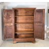 ANTICO PICCOLO ARMADIO DUE ANTE GUARDAROBA 800 LEGNO NOCE DISPENSA CUCINA EPOCA