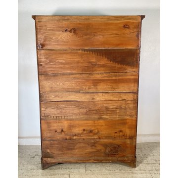 ANTICO PICCOLO ARMADIO DUE ANTE GUARDAROBA 800 LEGNO NOCE DISPENSA CUCINA EPOCA