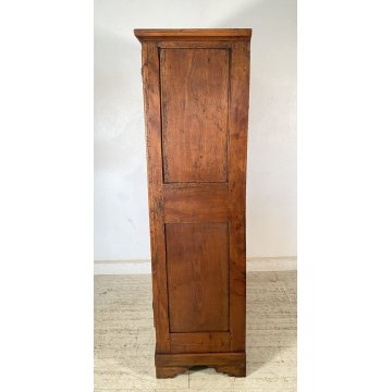 ANTICO PICCOLO ARMADIO DUE ANTE GUARDAROBA 800 LEGNO NOCE DISPENSA CUCINA EPOCA