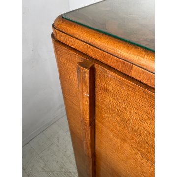 ANTICA CASSETTIERA Art Dèco 6 CASSETTI comò ANNI '40 NOCE CASSETTONE ebanizzato