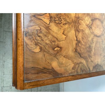 ANTICA CASSETTIERA Art Dèco 6 CASSETTI comò ANNI '40 NOCE CASSETTONE ebanizzato