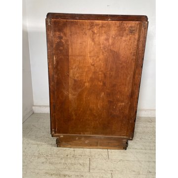 ANTICA CASSETTIERA Art Dèco 6 CASSETTI comò ANNI '40 NOCE CASSETTONE ebanizzato