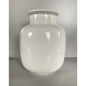 GRANDE VASO GLADIOLI PORCELLANA BIANCA Thomas Keramik 7,5L GERMANY '70s