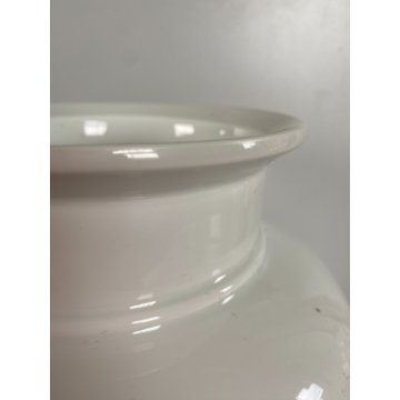 GRANDE VASO GLADIOLI PORCELLANA BIANCA Thomas Keramik 7,5L GERMANY '70s