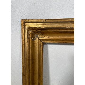 ANTICA CORNICE DORATA CLASSICA LEGNO SCOLPITO 47 cm x 57 cm EPOCA '900
