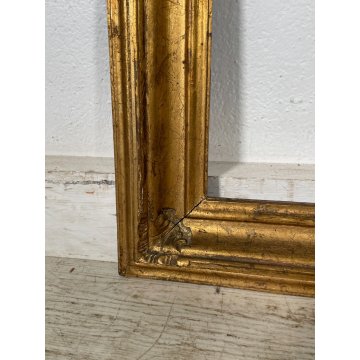 ANTICA CORNICE DORATA CLASSICA LEGNO SCOLPITO 47 cm x 57 cm EPOCA '900