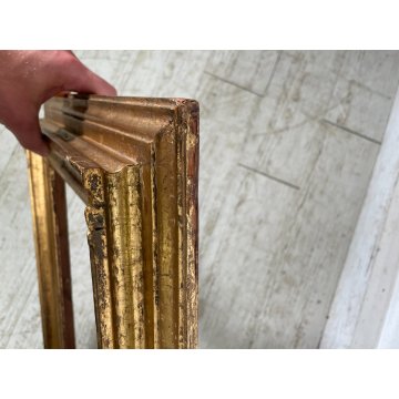 ANTICA CORNICE DORATA CLASSICA LEGNO SCOLPITO 47 cm x 57 cm EPOCA '900