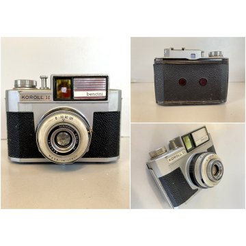 FOTOCAMERA COMPATTA ANALOGICA VINTAGE CAMERA Koroll II BENCINI CMF ITALY '50s