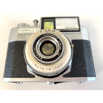 FOTOCAMERA COMPATTA ANALOGICA VINTAGE CAMERA Koroll II BENCINI CMF ITALY '50s