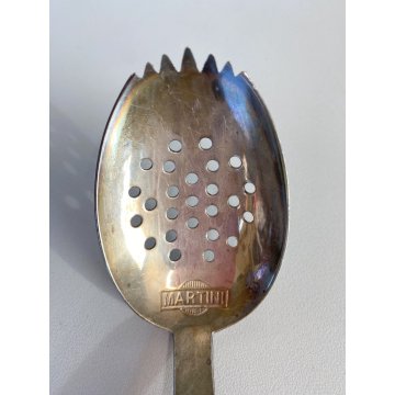 VINTAGE COCKTAIL BARWARE MARTINI CUCCHIAIO per GHIACCIO FORATO MADE IN ITALY '70