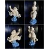 SCULTURA MAIOLICA Zaccagnini FANCIULLA CAVALLUCCIO MARINO Walt Disney   A683 '50