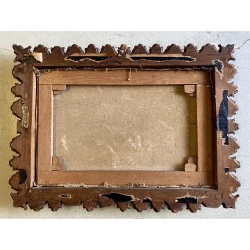 ANTICO DIPINTO OLIO TELA Lucio Todeschini MARINA BARCHE VELA TEMPESTA PRIMO '900