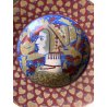ANTICO PIATTO PARATA CERAMICA LUSTRO Gualdo Tadino DECORO RITRATTO DAMA ø 43 cm