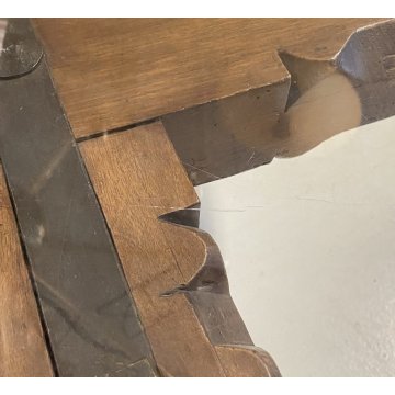 GRANDE TAVOLO ROTONDO RUOTA CAMPANA VETRO UFFICIO LEGNO RIUNIONE PRANZO MEETING