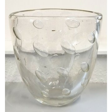 RARO ANTICO VASO BOLLE DESIGN Barovier ANNI 30 CLLEZIONE VETRO MURANO VASE GLASS