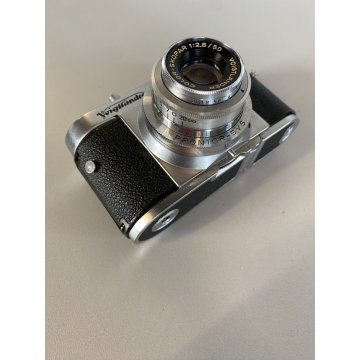FOTOCAMERA Voigtländer VITO B COLOR-SKOPAR 2.8/50 PRONTOR 500 SLK CUSTODIA '54