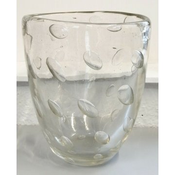 RARO ANTICO VASO BOLLE DESIGN Barovier ANNI 30 CLLEZIONE VETRO MURANO VASE GLASS