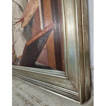 ANTICO QUADRO DIPINTO Augusto Colombo 1939 olio tavola RITRATTO pittrice Gerlach