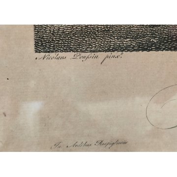 ANTICA STAMPA ACQUAFORTE Stefano Tofanelli LA DANZA DELLE ORE Nicolas Poussin