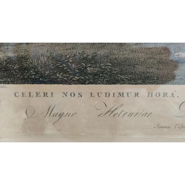 ANTICA STAMPA ACQUAFORTE Stefano Tofanelli LA DANZA DELLE ORE Nicolas Poussin